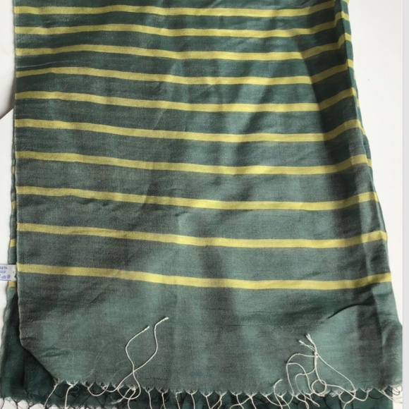 H & K Como , rectangular striped women Silk Écharpe/scarf made in Italy 🇮🇹 - Picture 5 of 8